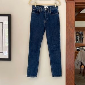 Re/Done dark wash jeans